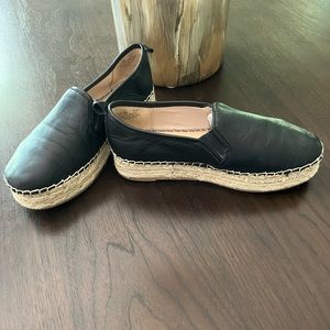 Sam Edelman Leather Platform Espadrilles- Good Condition , Size 7.5